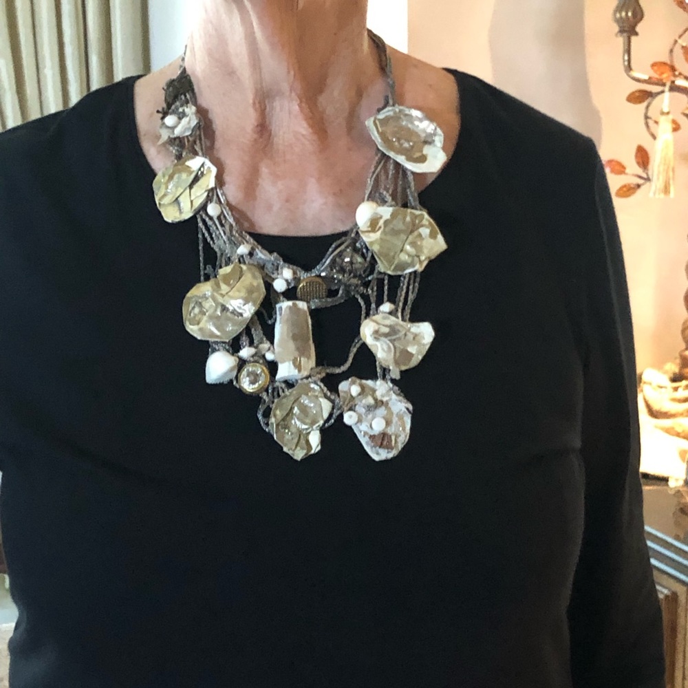 White paper necklace